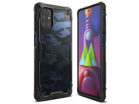 Etui für das Ringke Fusion X von Samsung Galaxy M51 Camo Black