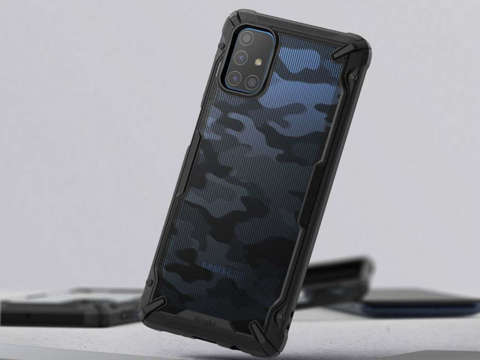 Etui für das Ringke Fusion X von Samsung Galaxy M51 Camo Black