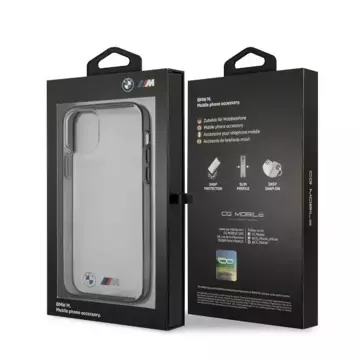 Etui für das Telefon BMW BMHCP12LMBTOK für Apple iPhone 12 Pro Max 6,7" transparentes Hardcase Sandblast