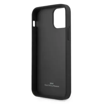 Etui für das Telefon BMW BMHCP12LRSCSK für das Apple iPhone 12 Pro Max 6,7" Czarny/Black Hardcase Leather Perforate Sides