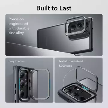 Etui für das Telefon ESR Classic Kickstand für Samsung Galaxy S23 Ultra Clear/Black