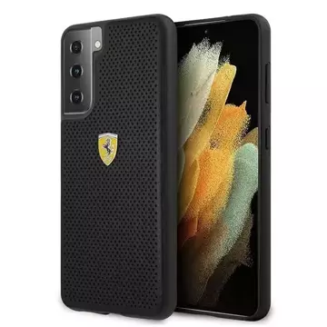 Etui für das Telefon Ferrari Hardcase für das Samsung Galaxy S21 czarny/black hardcase On Track Perforated