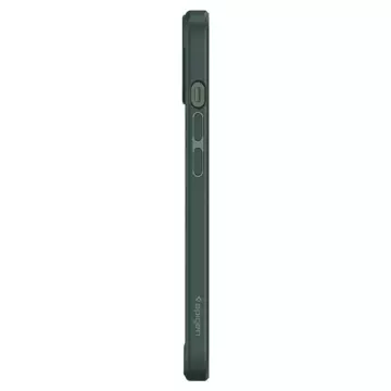 Etui für das Telefon Spigen Ultra Hybrid für das iPhone 13 Midnight Green