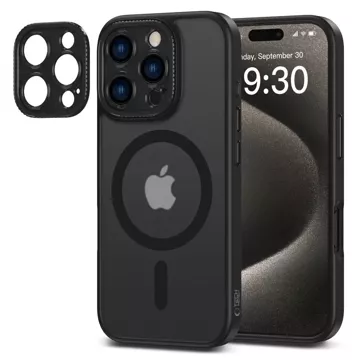 Etui für iPhone 16 Pro Max MagCam MagSafeCase Telefonabdeckung Mattschwarz