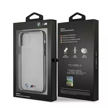 Etui na phone BMW BMHCP12SMBTOK für Apple iPhone 12 Mini 5,4" transparentes Hardcase Sandblast