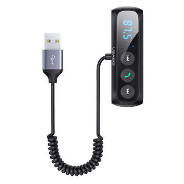 FM / AUX-Sender Bluetooth 5.0 USAMS-Empfänger MP3-Micro-SD-Audioadapter Schwarz