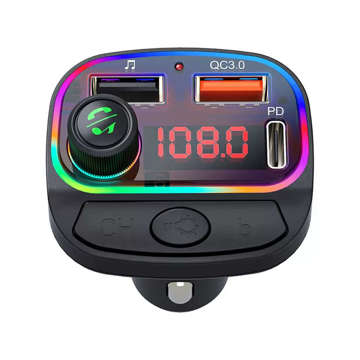 FM-Transmitter Bluetooth 5.0 C14 MP3-Player USB-Autoladegerät USB-C PD