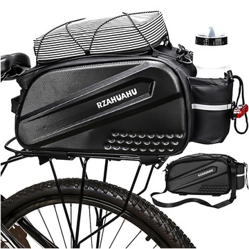 Fahrrad-Gepäcktasche für den hinteren Fahrradkofferraum 12l, schwarz