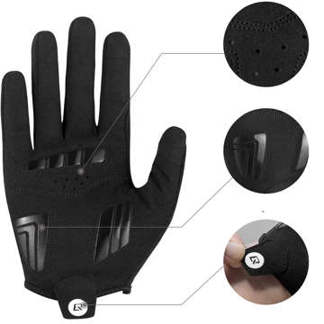 Fahrradhandschuhe winddicht M RockBros Thermal Fahrradhandschuhe S107-1M Schwarz