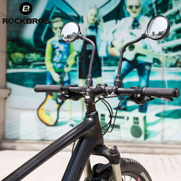 Fahrradspiegel Rockbros FK-419 sphärisch konvex verstellbar 360 ​​schwarz (1 Stk.)