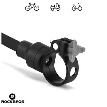 Fahrradspiegel Rockbros FK-419 sphärisch konvex verstellbar 360 ​​schwarz (1 Stk.)