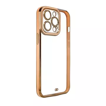 Fashion Case Hülle für Samsung Galaxy A12 5G Gold Frame Gel Cover Gold