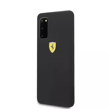 Ferrari Hardcase für Samsung Galaxy S20 schwarz/schwarzes Silikon