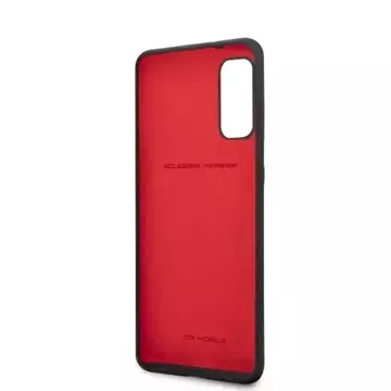 Ferrari Hardcase für Samsung Galaxy S20 schwarz/schwarzes Silikon