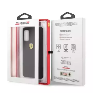 Ferrari Hardcase für Samsung Galaxy S20 schwarz/schwarzes Silikon