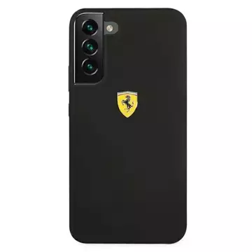 Ferrari Hardcase für Samsung Galaxy S22 schwarz/schwarz Hardcase On Track Silicone