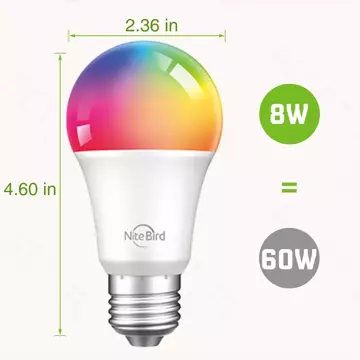 GOSUND Intelligente LED-Lampe E27 8W RGB