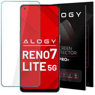 Gehärtetes Glas 9H Alogy Displayschutzglas für Oppo Reno7 Lite 5G