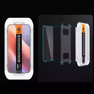 Gehärtetes Glas Spigen Glas.Tr „Ez Fit“ 2er-Pack für iPhone 16 Pro Max