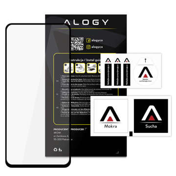 Gehärtetes Glas für Alogy Full Glue Hülle freundlich für Samsung Galaxy A53 / A53 5G Schwarz