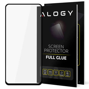 Gehärtetes Glas für Alogy Full Glue Hülle freundlich für Samsung Galaxy A53 / A53 5G Schwarz