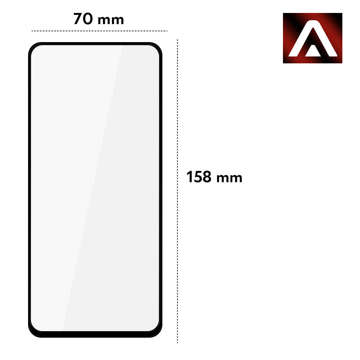 Gehärtetes Glas für Alogy Full Glue Hülle freundlich für Samsung Galaxy A73 / A73 5G Schwarz