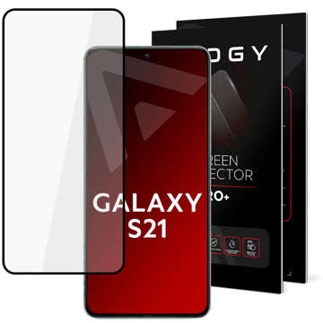 Gehärtetes Glas für Alogy Full Glue Hülle freundlich für Samsung Galaxy S21 Black