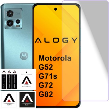 Gehärtetes Glas für Motorola Moto G52 / G71s / G72 / G82 Displayschutzfolie Pro 9H Alogy