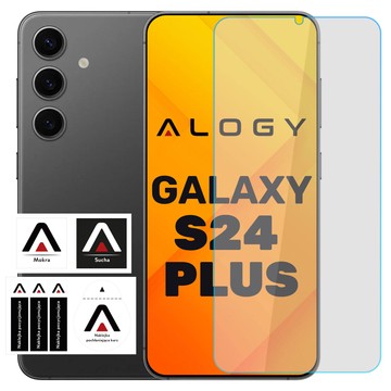 Gehärtetes Glas für Samsung Galaxy S24 Plus für Displayschutz Pro 9H Alogy