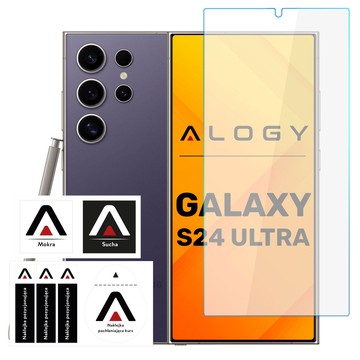 Gehärtetes Glas für Samsung Galaxy S24 Ultra, 9H Alogy Pro Displayschutzfolie