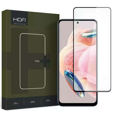 Gehärtetes Glas für den Bildschirm des Hofi Glass PRO Telefons für Xiaomi Redmi Note 12 4G / LTE Schwarz
