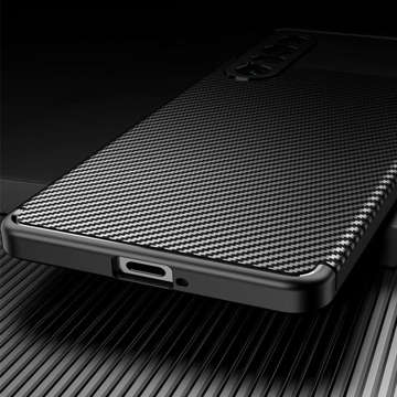 Gepanzerte Hülle Alogy TPU Carbon Hülle für Sony Xperia 1 IV 2022 Schwarz
