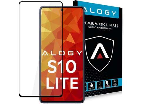 Glass Alogy Full Glue Hülle freundlich für Samsung Galaxy S10 Lite schwarz