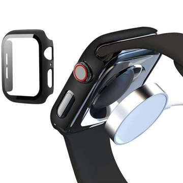 Glass Case Kit für Defense360 Smartwatch Cover Glass für Apple Watch 7 45mm Schwarz