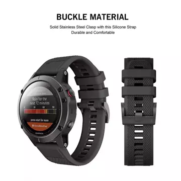 Glatte Garmin Fenix ​​5 / 6 / 6 Pro / 7 Schwarz