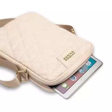 Guess Bag GUTB10QLPK 10 "rosa / rosa gesteppte Tablet-Tasche