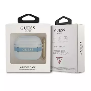 Guess GUA3HHTSB AirPods 3 Cover niebieski/blue Strap Collection