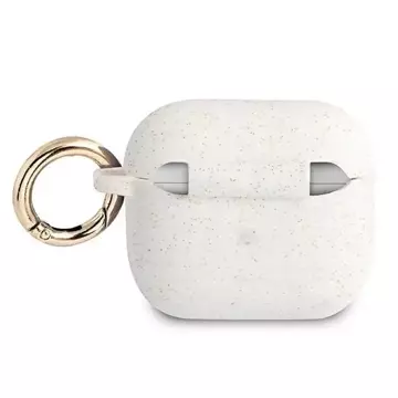 Guess GUA3SGGEH AirPods 3 Cover biały/white Silicone Glitter