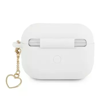 Guess GUAPLSCHSH AirPods Pro Cover biały/white Silicone Charm Collection