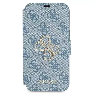 Guess GUBKP13S4GMGBL iPhone 13 mini 5,4" niebieski/blue book 4G Big Metal Logo