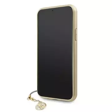 Guess GUHCN61GF4GBR iPhone 11 braun /brązowy Hartschalenetui 4G Charms Collection