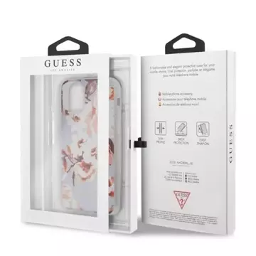 Guess GUHCN65IMLFL02 iPhone 11 Pro Max liliowy/lilac N°2 Flower Collection