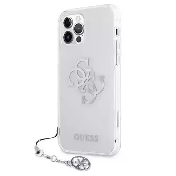 Guess GUHCP12LKS4GSI iPhone 12 Pro Max 6,7" Transparentes Hardcase 4G Silver Charms Collection