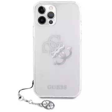 Guess GUHCP12LKS4GSI iPhone 12 Pro Max 6,7" Transparentes Hardcase 4G Silver Charms Collection