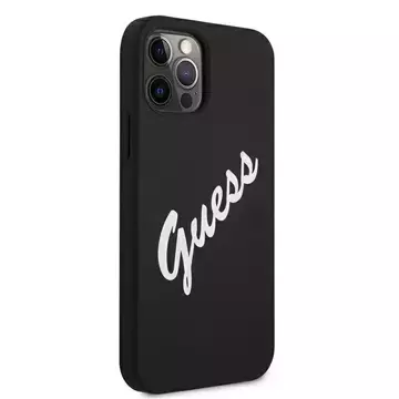 Guess GUHCP12LLSVSBW iPhone 12 Pro Max 6,7 "schwarz und weiß / schwarz weiß Hardcase Silikon Vintage