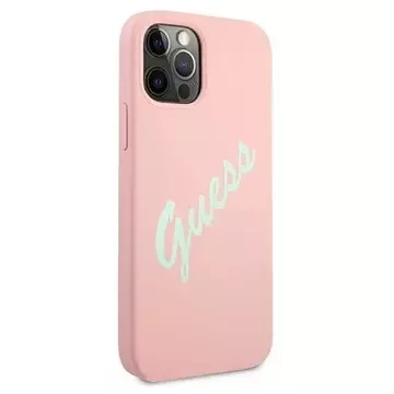 Guess GUHCP12LLSVSPG iPhone 12 Pro Max 6,7 "rosa grün / grün rosa Hardcase Silikon Vintage