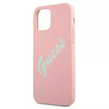 Guess GUHCP12LLSVSPG iPhone 12 Pro Max 6,7 "rosa grün / grün rosa Hardcase Silikon Vintage