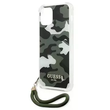 Guess GUHCP12MKSARKA iPhone 12/12 Pro 6,1" Zielony/Khaki Hardcase Camo Collection