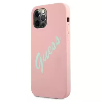 Guess GUHCP12MLSVSPG iPhone 12/12 Pro 6.1 "pink grün / grün pink Hardcase Silikon Vintage