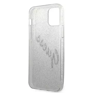 Guess GUHCP12MPCUGLSGO iPhone 12/12 Pro 6,1" złoty/gold Hardcase Glitter Gradient Script